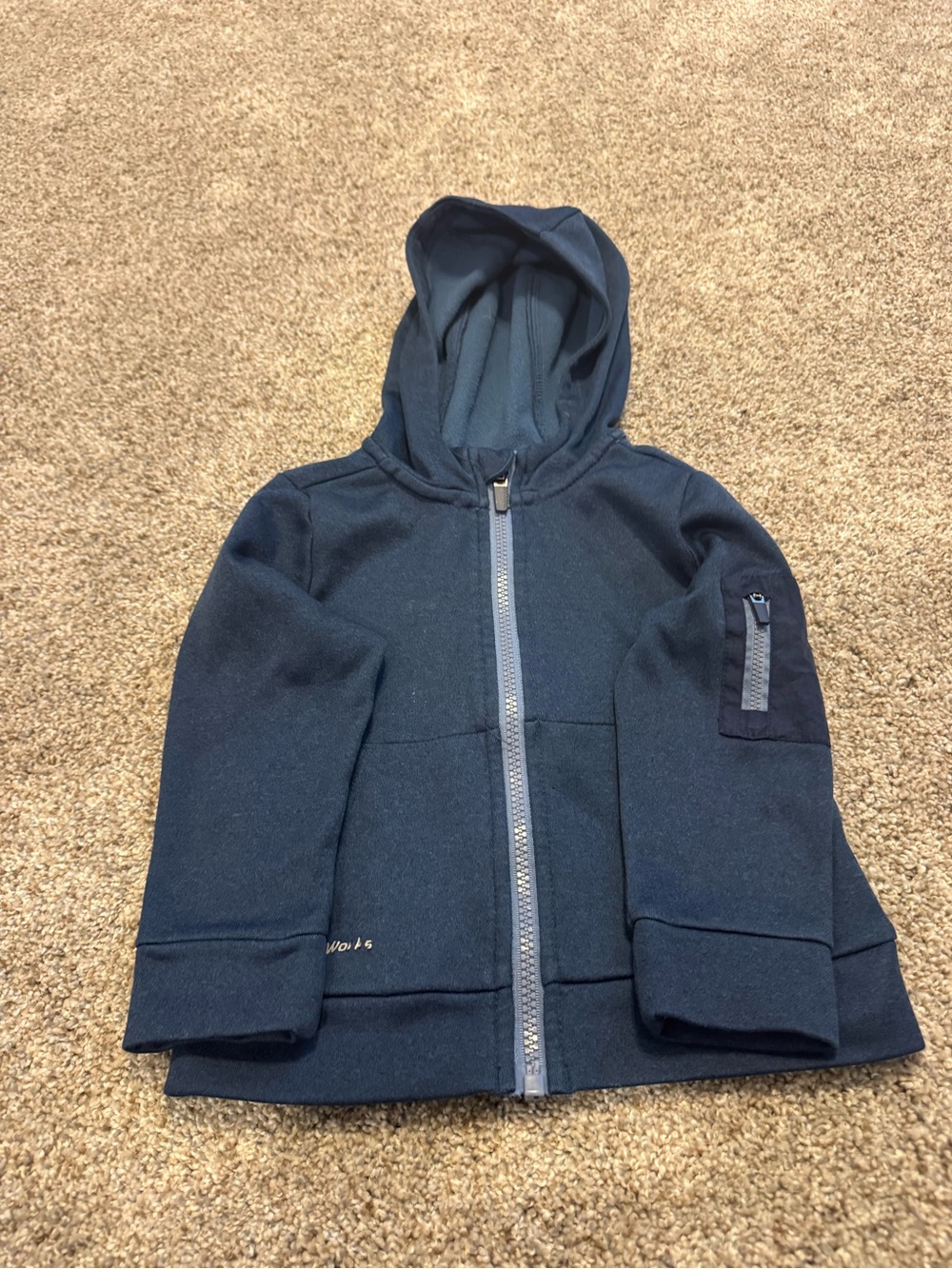Source Unknown Navy Hooded Zip-Up Sweatshirt for Kids